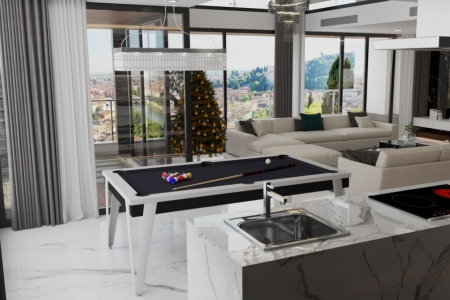 Pure : Un billard fait pour les maisons d'architectes haut de gamme.